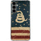 Dont Tread On Me American Flag Galaxy S24 Plus Clear Case